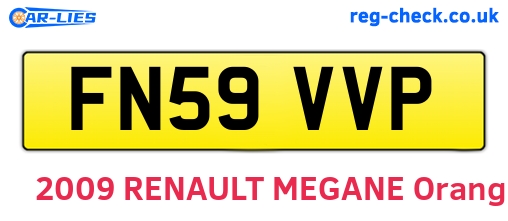 FN59VVP are the vehicle registration plates.