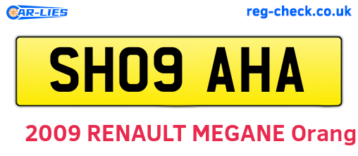 SH09AHA are the vehicle registration plates.