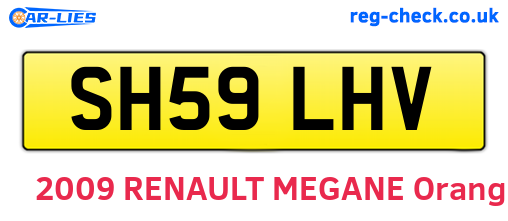 SH59LHV are the vehicle registration plates.
