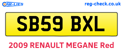 SB59BXL are the vehicle registration plates.