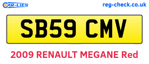 SB59CMV are the vehicle registration plates.
