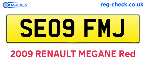 SE09FMJ are the vehicle registration plates.