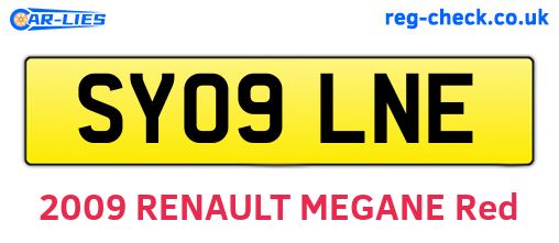 SY09LNE are the vehicle registration plates.