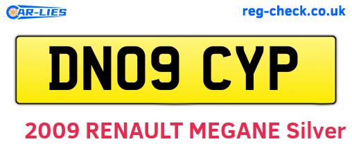 DN09CYP are the vehicle registration plates.