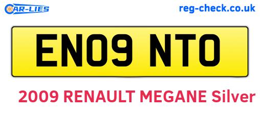 EN09NTO are the vehicle registration plates.
