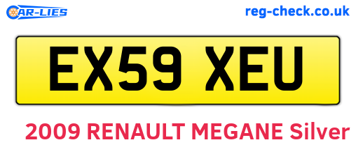 EX59XEU are the vehicle registration plates.