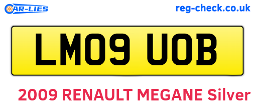 LM09UOB are the vehicle registration plates.