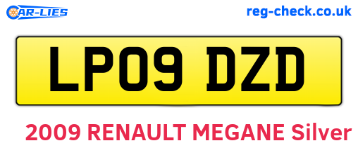 LP09DZD are the vehicle registration plates.