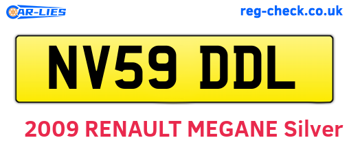 NV59DDL are the vehicle registration plates.
