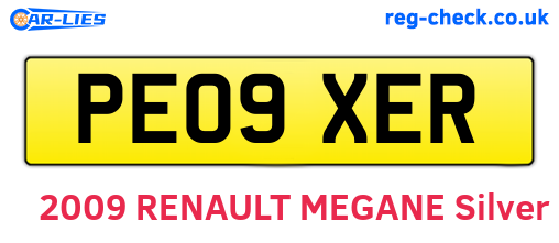 PE09XER are the vehicle registration plates.