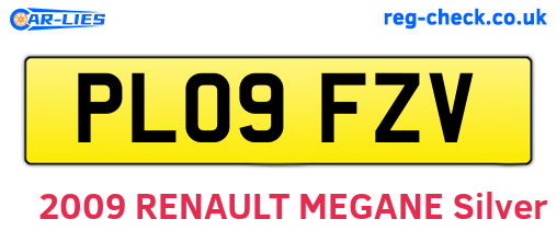 PL09FZV are the vehicle registration plates.