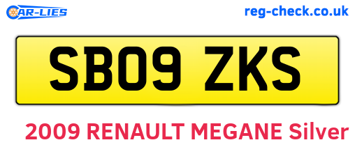 SB09ZKS are the vehicle registration plates.