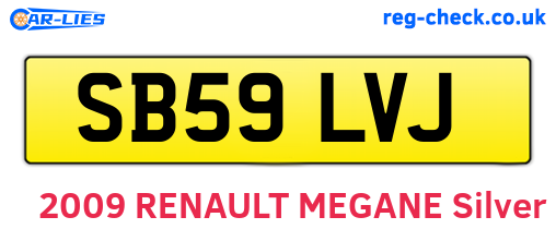 SB59LVJ are the vehicle registration plates.