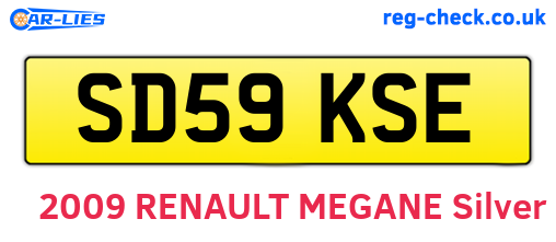 SD59KSE are the vehicle registration plates.