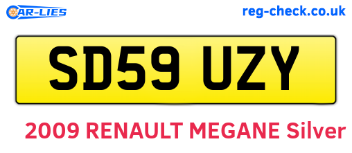 SD59UZY are the vehicle registration plates.