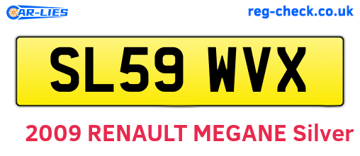 SL59WVX are the vehicle registration plates.