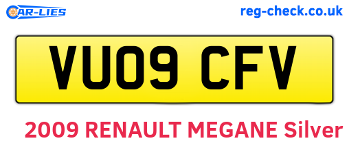 VU09CFV are the vehicle registration plates.