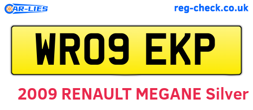 WR09EKP are the vehicle registration plates.