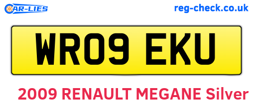 WR09EKU are the vehicle registration plates.