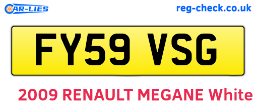 FY59VSG are the vehicle registration plates.