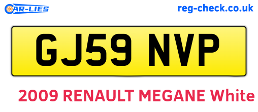 GJ59NVP are the vehicle registration plates.