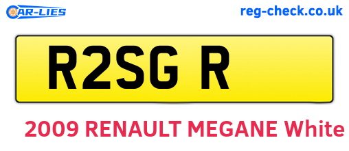 R2SGR are the vehicle registration plates.