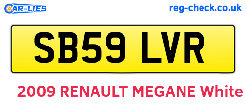 SB59LVR are the vehicle registration plates.