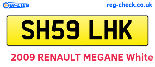 SH59LHK are the vehicle registration plates.
