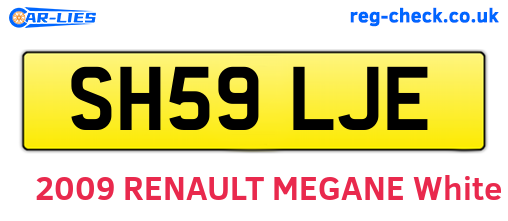 SH59LJE are the vehicle registration plates.