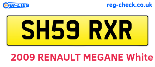 SH59RXR are the vehicle registration plates.