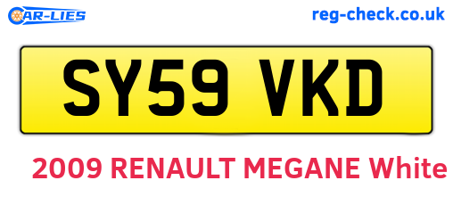 SY59VKD are the vehicle registration plates.