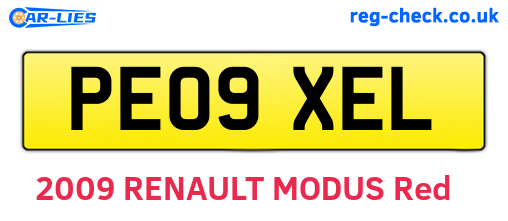 PE09XEL are the vehicle registration plates.