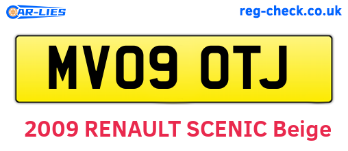 MV09OTJ are the vehicle registration plates.