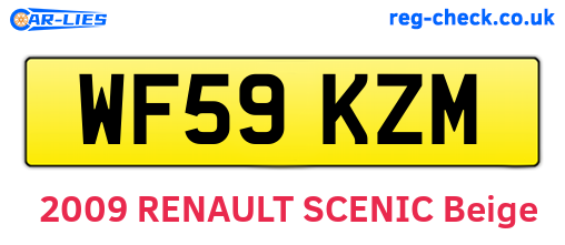 WF59KZM are the vehicle registration plates.