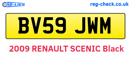 BV59JWM are the vehicle registration plates.