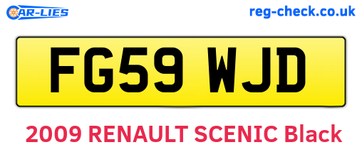 FG59WJD are the vehicle registration plates.