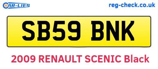 SB59BNK are the vehicle registration plates.