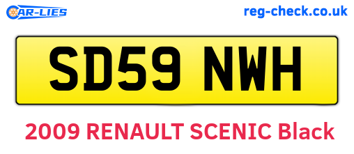 SD59NWH are the vehicle registration plates.