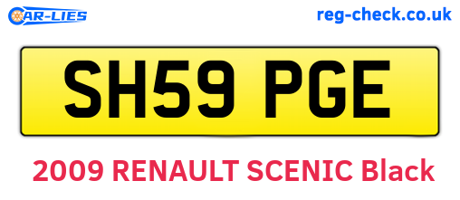 SH59PGE are the vehicle registration plates.