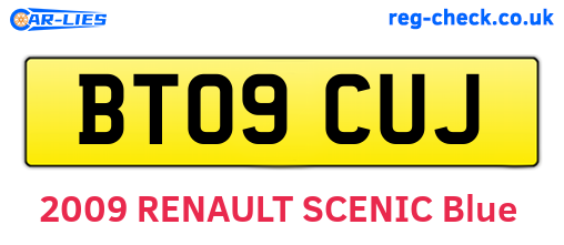 BT09CUJ are the vehicle registration plates.