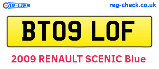 BT09LOF are the vehicle registration plates.