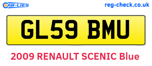 GL59BMU are the vehicle registration plates.