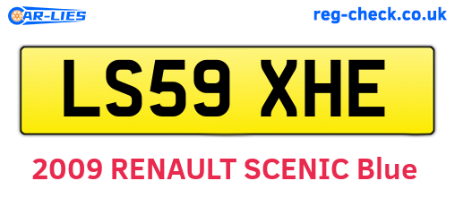 LS59XHE are the vehicle registration plates.