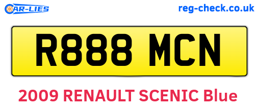 R888MCN are the vehicle registration plates.
