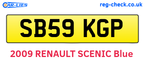SB59KGP are the vehicle registration plates.