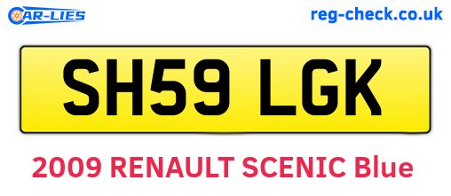 SH59LGK are the vehicle registration plates.