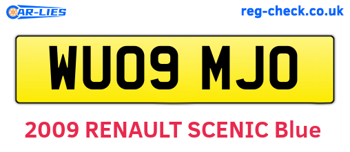 WU09MJO are the vehicle registration plates.
