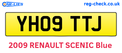 YH09TTJ are the vehicle registration plates.