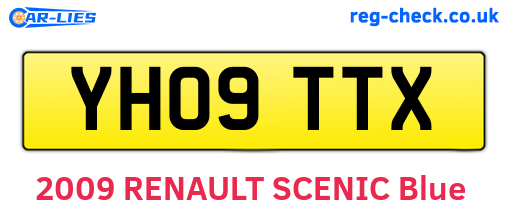 YH09TTX are the vehicle registration plates.