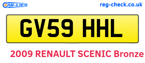 GV59HHL are the vehicle registration plates.